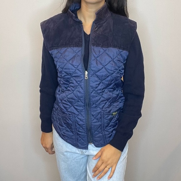 💙 Vintage Exclusive MLW Vest – Shades of Blue with Velvet Detail 💙 - Picture 2 of 16